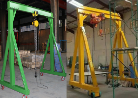 手動小型龍門吊和電動小型龍門吊