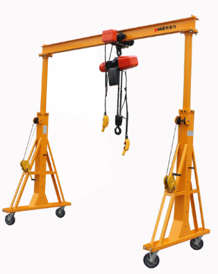 獨(dú)特的可升降小型龍門吊